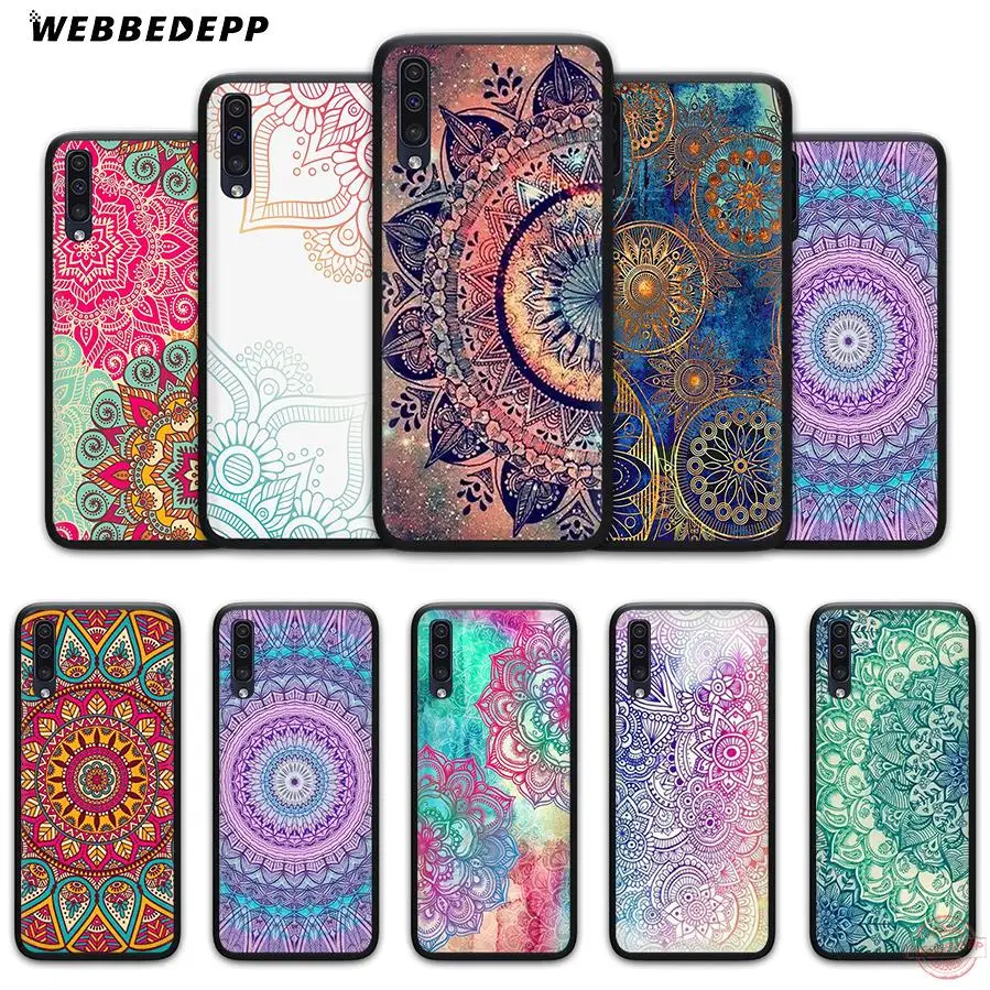 

WEBBEDEPP Mandala Flower Soft Phone Case for Samsung A50s A40s A30s A20s A10s A60 A70 M10 M20 M30 M40 Cases