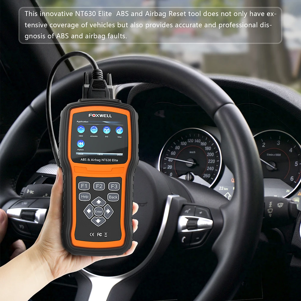 Автомобильный сканер FOXWELL NT630 Elite OBD2 ABS SRS Airbag SAS Reset Code Reader ODB obd2 автомобильный