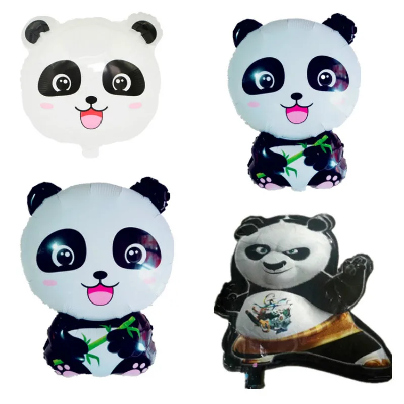 

New panda head aluminum film aluminum foil balloon baby's first 100 days wedding celebration party celebration balloon decorati