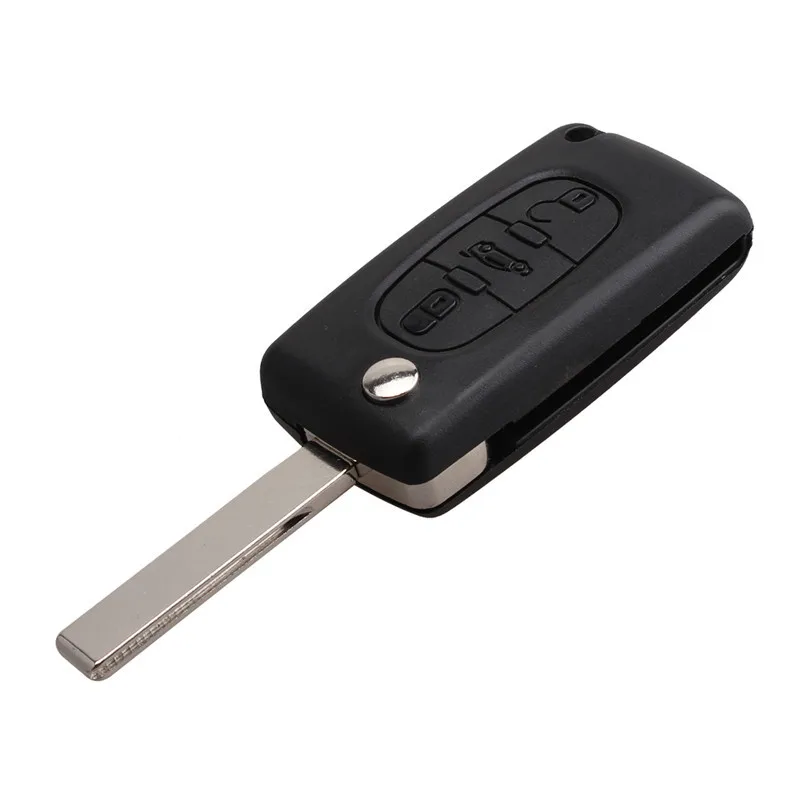 

Refit Replacement Car Key Flip Remote Key 433MHZ PCF7961Chip HU83 For Peugeot 207 307cc 308 3 Buttons Remote Car Key