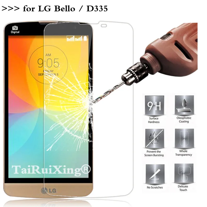 

9H 2.5D 0.26mm Tempered Glass Screen Protector For LG L Bello D335 Protective Film For LG L Bello D331 D335 L Prime D337
