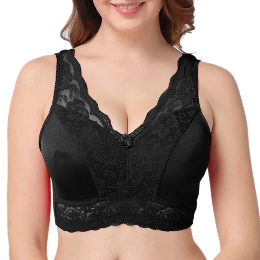 

YANDW designer women bra lace bralette black mesh Floral XS S M L XL XXL XXXL plus size thin Brassiere sexy bras for women