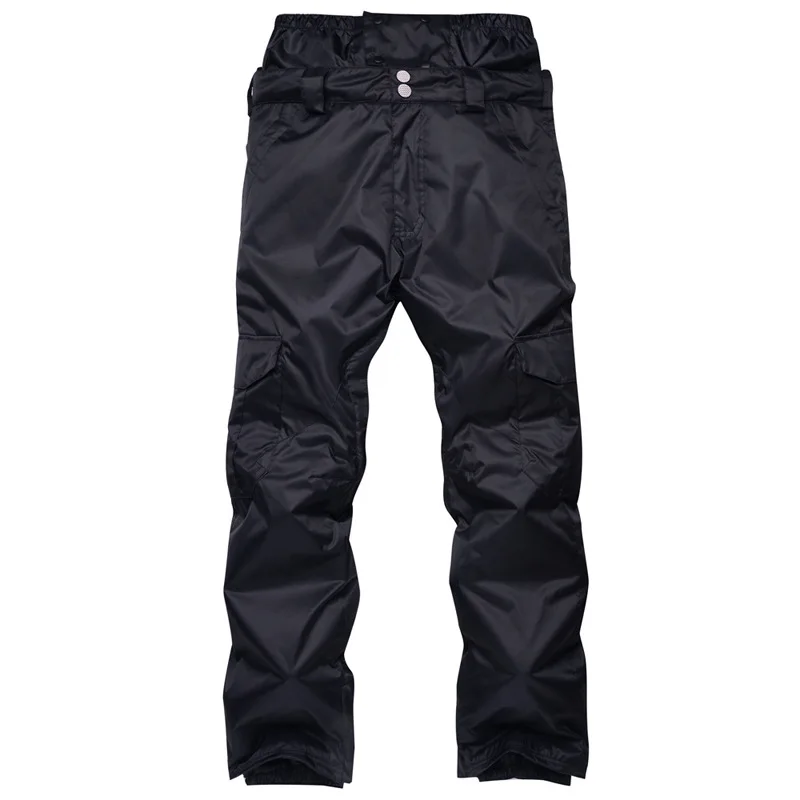 Мужские штаны для сноубординга зимние ветрозащитные водонепроницаемые утепленные камуфляжные лыжные брюки с высокой талией