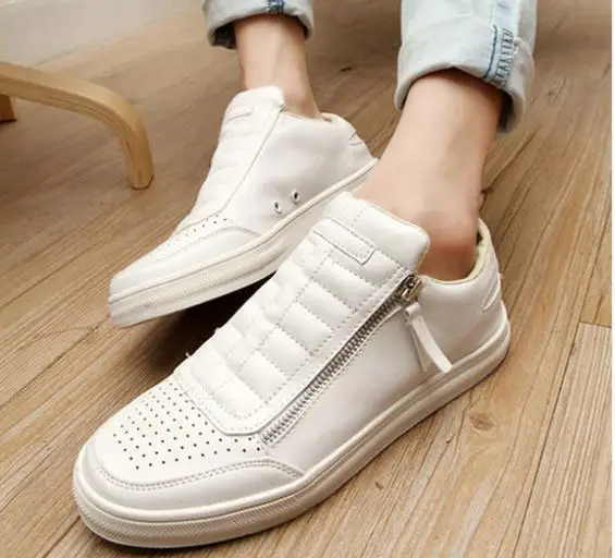en zapatos nuevos muchachos casuales de hombres hombres zapatos de los los zapatos cremallera casual 2014 zapatos hombre de Calzado de blancos de del verano UnZwFpqd