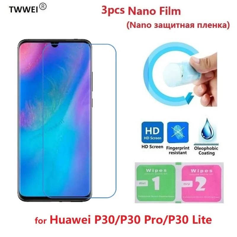 

3pcs for Huawei P30 Lite Pro Screen Protector Protective Film on for Huawei P30 Pro Lite Screen Protector Film Foil (Not Glass)