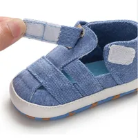 0-24montsh Baby Boys Canvas Shoes Moccasins Child Sandals Boys Summer Sandals Sneakers Infant Boys Solid Black Baby Sandals 5