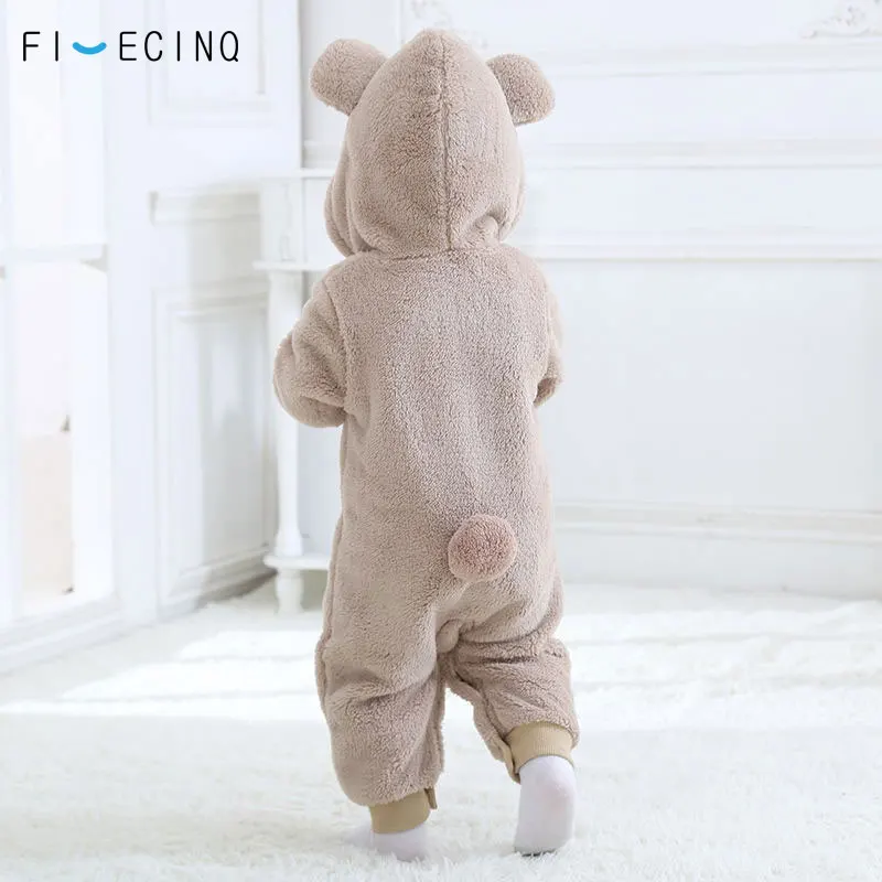 Baby Toddler Animal Costume Bear Fleece Fancy Dress outfit sleep suit boys girls