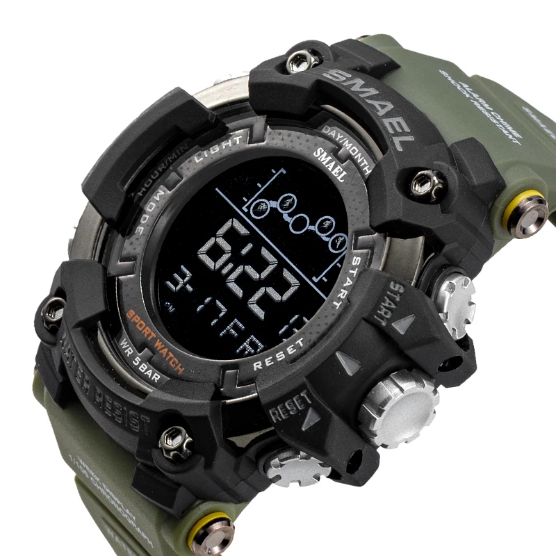 SMAEL Mens Watch Military Waterproof Sport Wrist Watch 