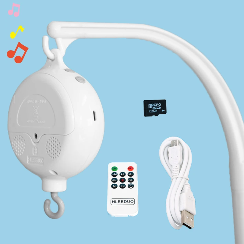 Hochets Bebe Jouets Bebe 0 12 Mois Blanc Rotatif Bebe Mobile Sur Le Lit Boite A Musique Nouveau Nes Mobile Lit Cloche Jouets Support Chambre Decor Aliexpress