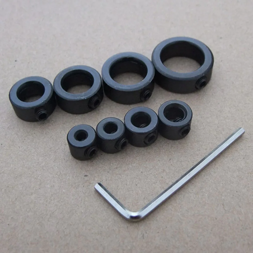 

1PC Retail Steel Dowel Ring Spacing Positioner Fasteners Limiting Ring Stiffened Deep Ring Clamping Sleeve Clamp Shaft Lock