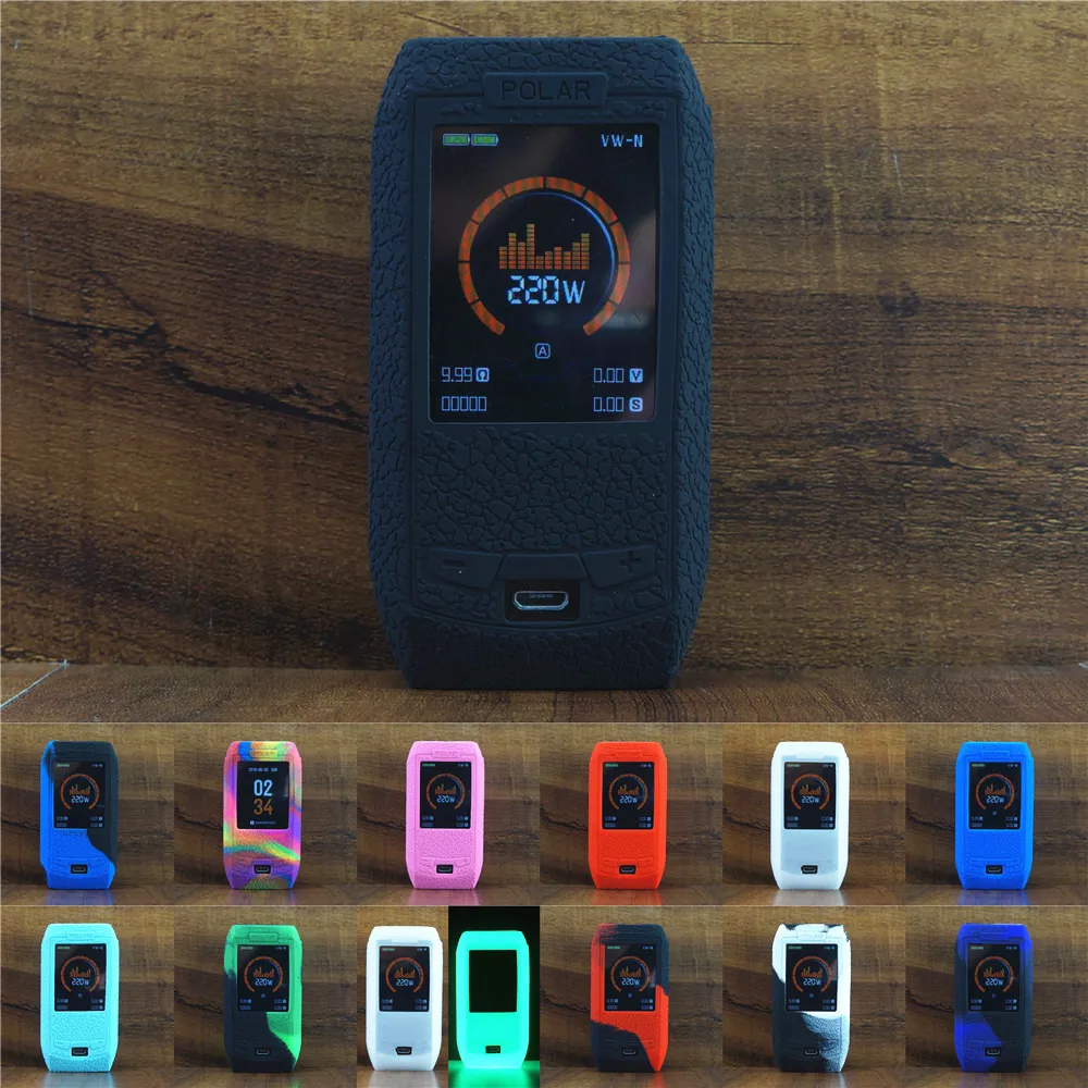 

Silicone Case for VAPORESSO polar 220W KIT Kit Mod Box Protective Cover Skin for Accessories Wrap Sleeve Gel