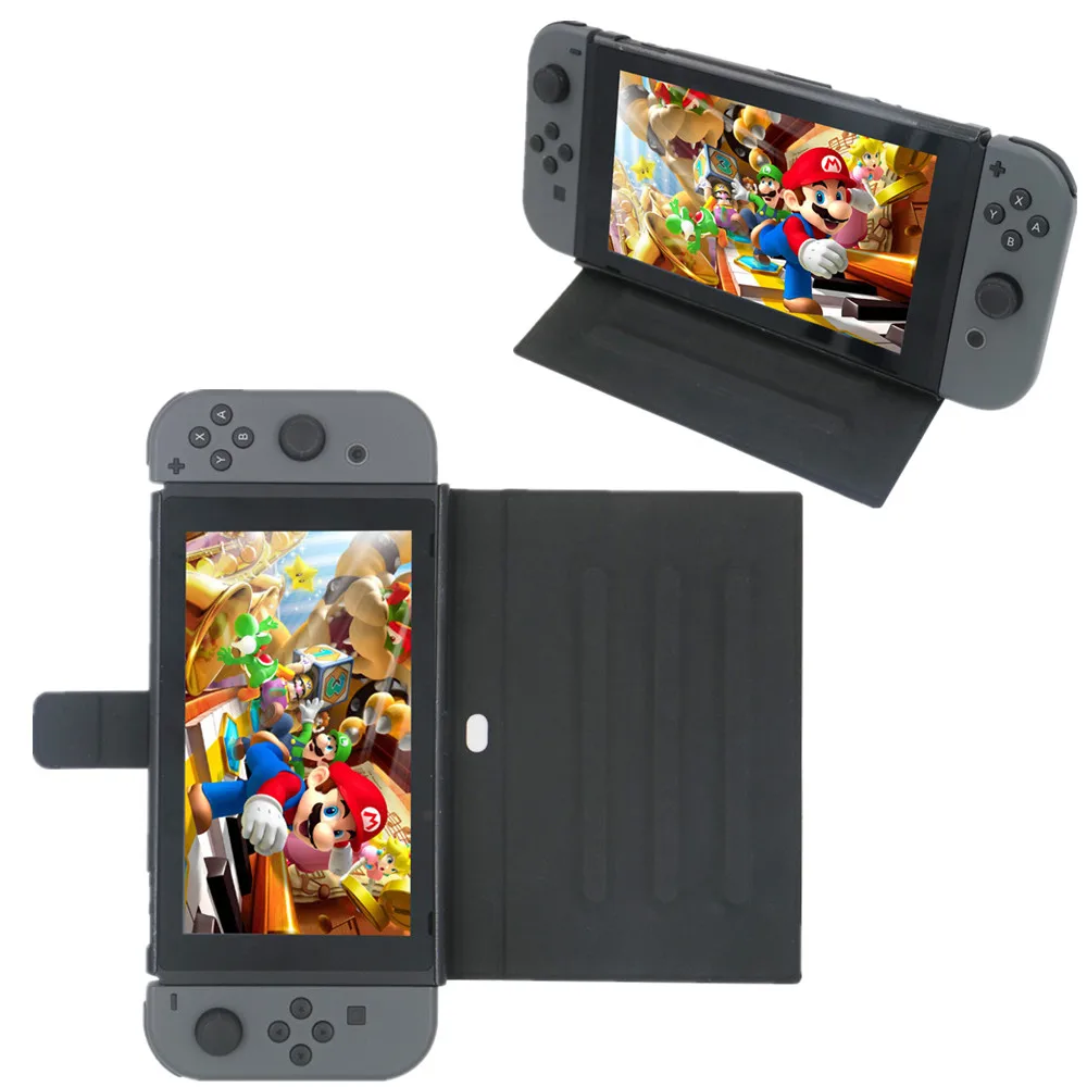 Кожаный чехол книжка из искусственной кожи с защитой от царапин для Nintendo Switch NS