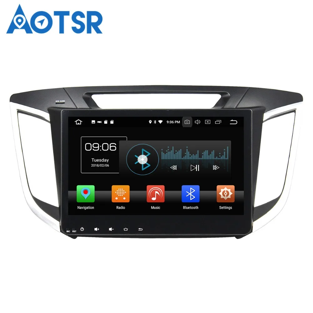 Best Aotsr Android 8.0 7.1 GPS navigation Car DVD Player For Hyundai IX 25 2014-2015 multimedia radio recorder 2 DIN 4GB+32GB 1