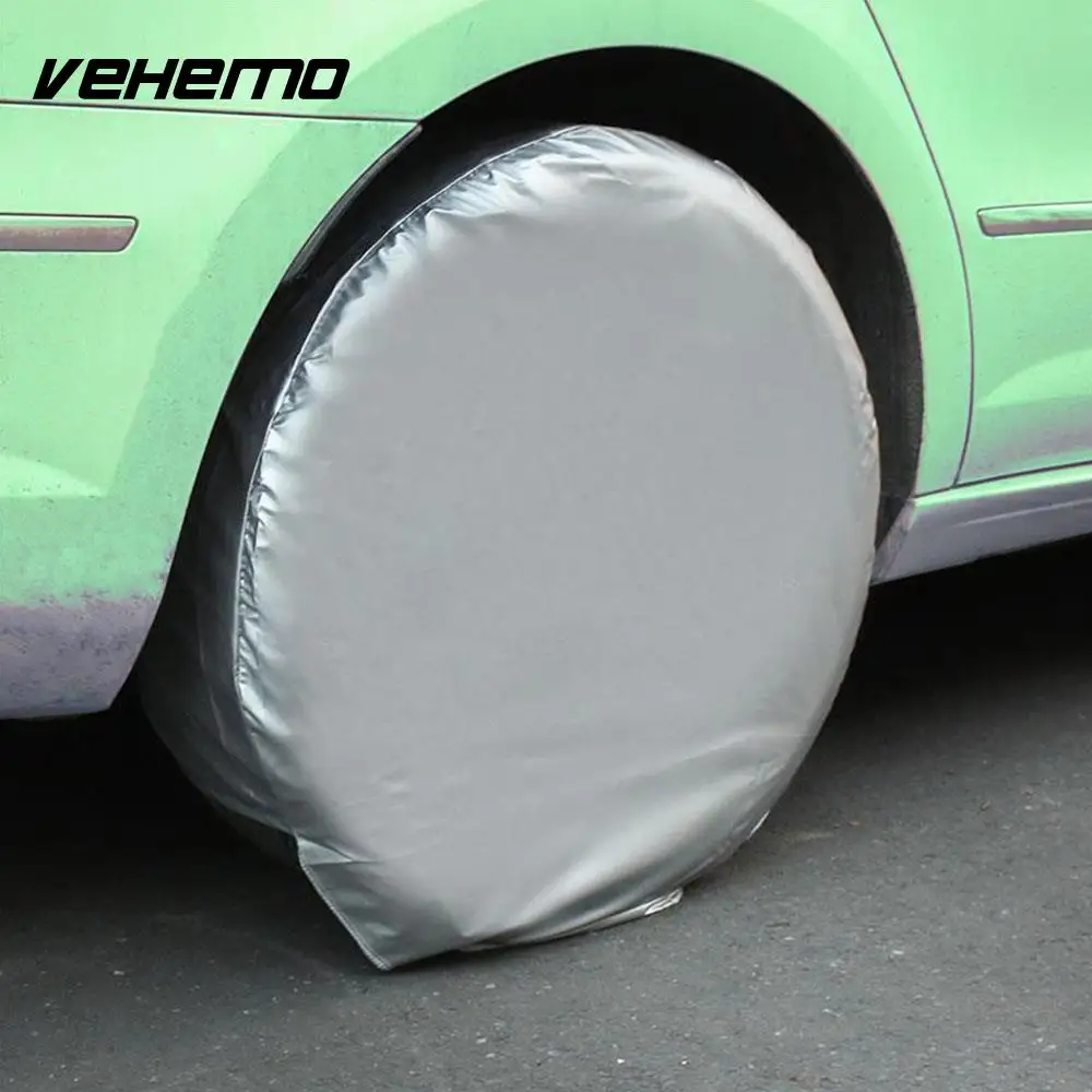 

Vehemo 2Pcs/Set Car Tyre Housing Wheel Cover Car Tire Cover Spare Parts Dust Cover Universal Replacement