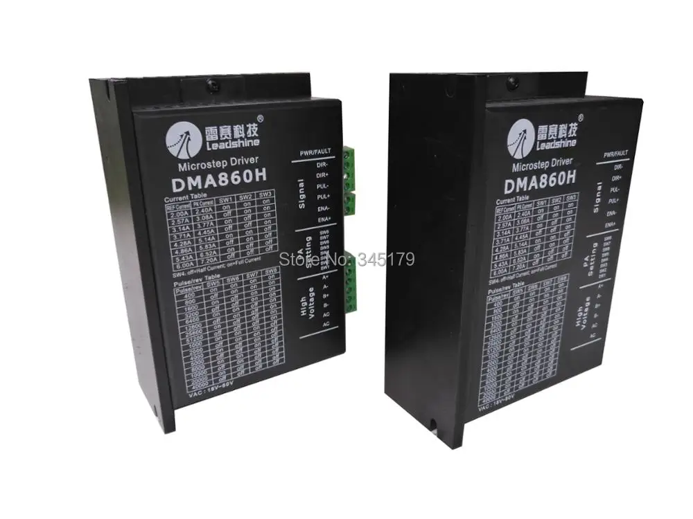 Leadshine DMA860H Драйвер шагового двигателя постоянного тока 24-80 V для 2-фазный шаговый двигатель для фрезерного станка с ЧПУ