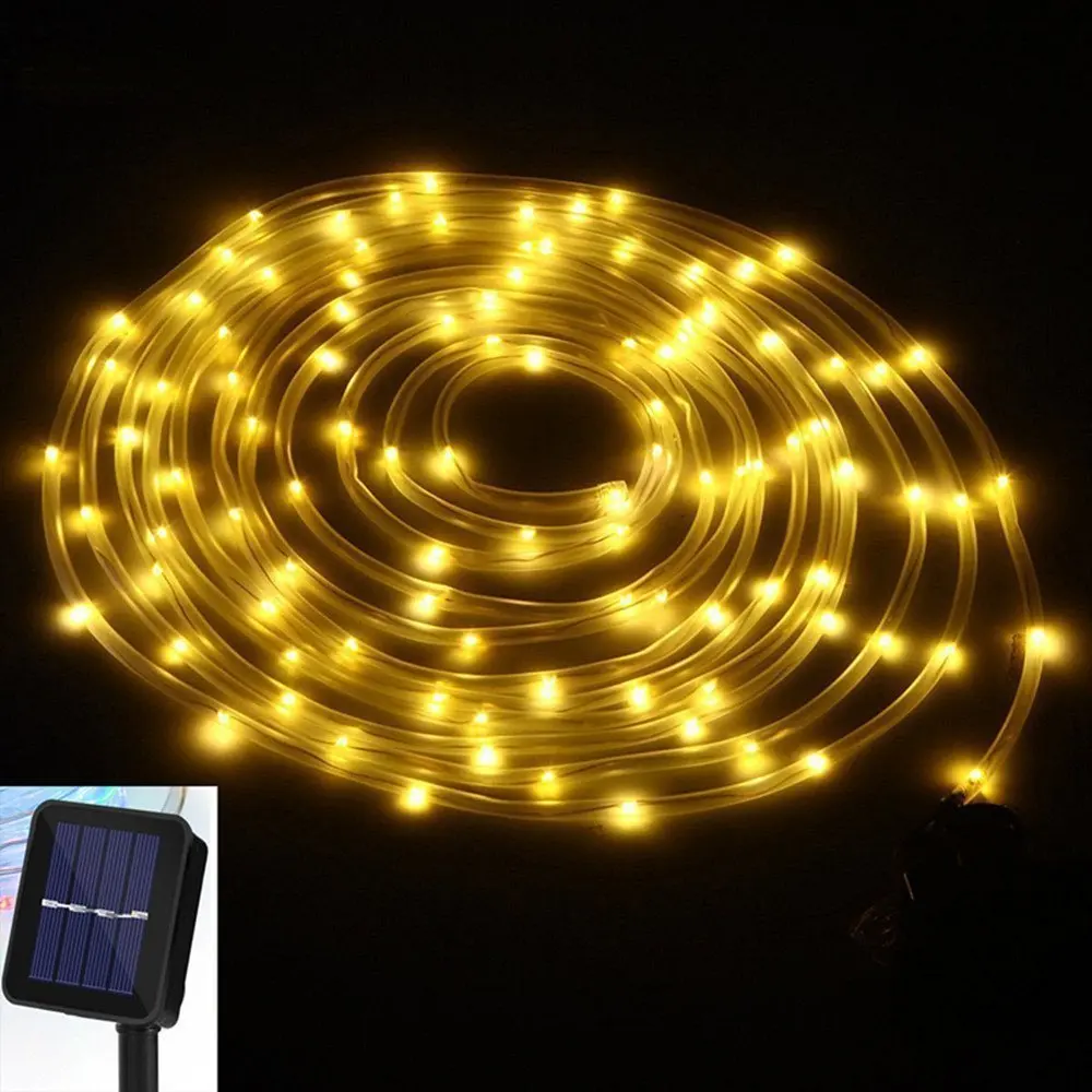 

Wenhsin Solar Copper Light String 100LED Solid Casing Christmas Decoration Light Outdoor Waterproof 8 Mode
