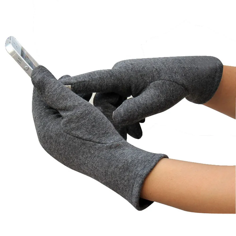 Модные женские перчатки, 1 пара, осенне-зимние теплые спортивные перчатки на открытом воздухе, перчатки на полный палец, кашемировые женские перчатки с сенсорным экраном Xew