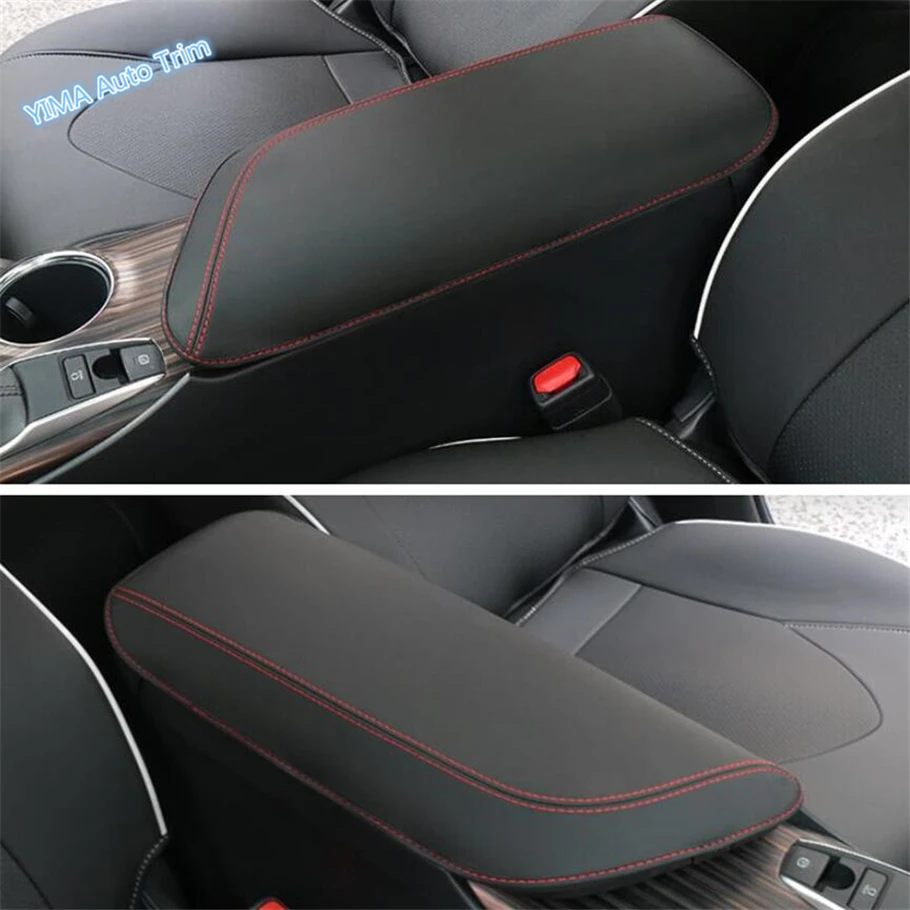 

Lapetus Armrest Storage Box Holster Protection Pad Cover Trim Fit For Toyota Camry 8th XV70 2018 2019 Accessories