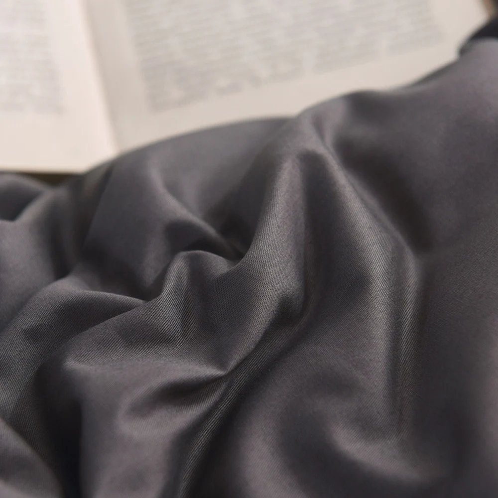 Мода сплошной саржа с принтом только пододеяльник(без одеяла и наполнителей) чесаный хлопок постельное белье Твин Полный queen King size