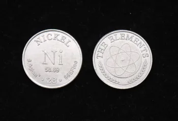 

Nickel Metal Collection Elements Commemorative Coins Series Pure Nickel 99.5% Diameter 20mm Are All Heavy 4.36G