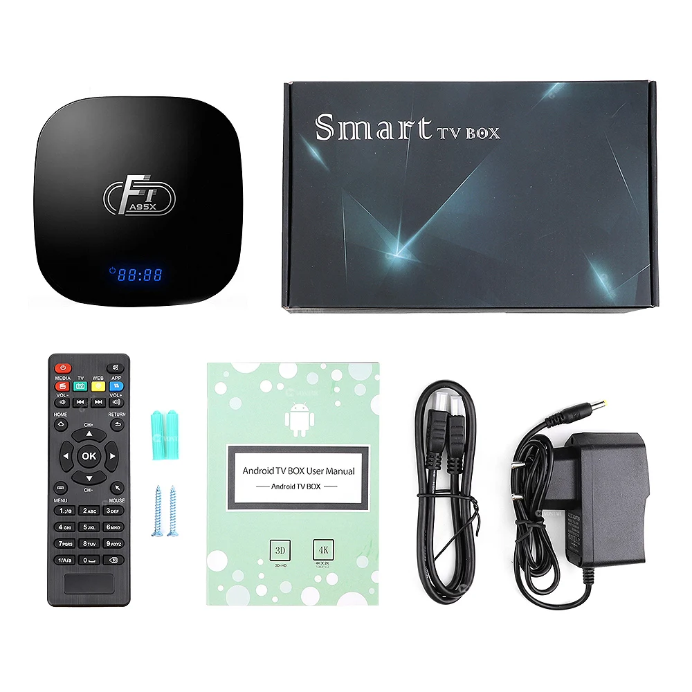  A95X F1 Android 8.1 Smart TV Box Amlogic S905W Box Quad Core for Smart TV Set Top Box Support 4K Wi - 32985659221
