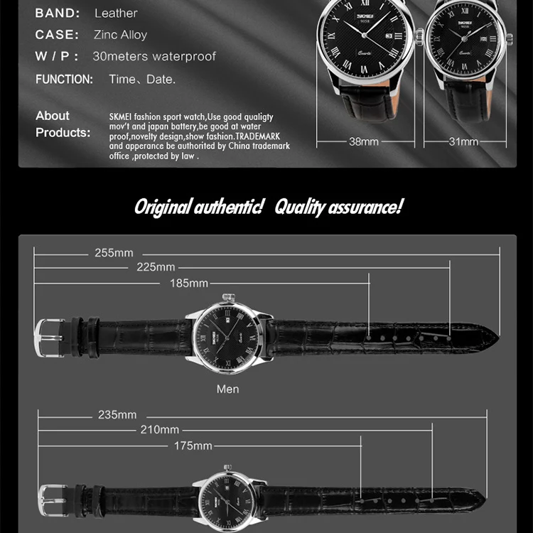 Мужские кварцевые наручные часы люксовый бренд кожаные деловые повседневные модные часы мужские часы водостойкие SKMEI Relogio Masculino Relojes