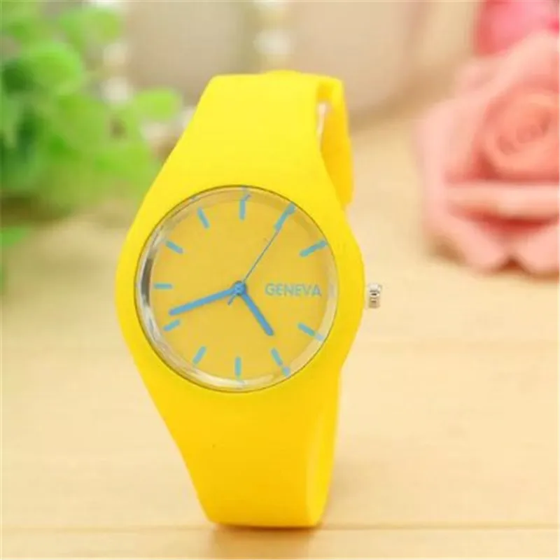 

Brand Soft Silicone Sports Fashion Watch Luxury Women Quartz Watch Leisure Watch Clock