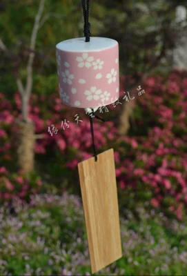 Carillons Éoliens En Céramique Japonais, Livre En Bois À Dessus Plat,  Ornements, Variété De Pissenlit, Cloches À Vent Suspendues Au Mur, Carillon