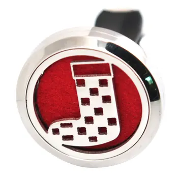 

Sock 30mm Diffuser 316 Stainless Steel Car Aroma Locket Essential Oil Car Diffuser Locket Free 50Pcs Felt Pads