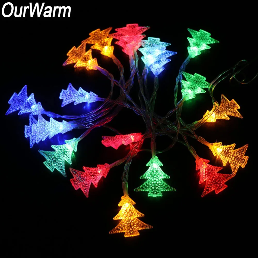 OurWarm 2m 20 LED Christmas Tree Led String Lights Outdoor Party