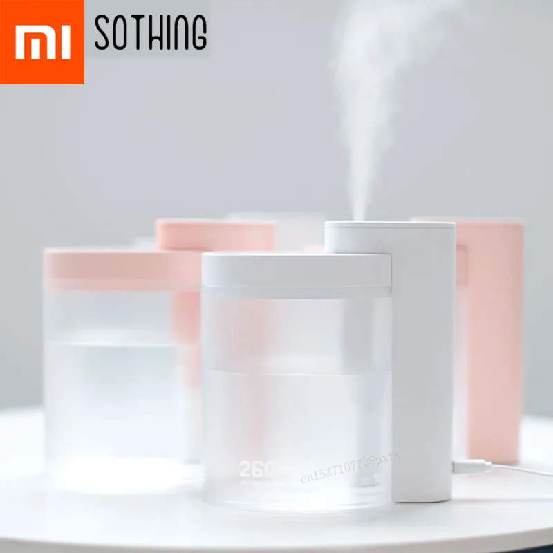 Xiaomi Mijia настольный домашний увлажнитель 260 мл переносной тихий настольный USB мини офисный очиститель воздуха для лица с кондиционированием воздуха