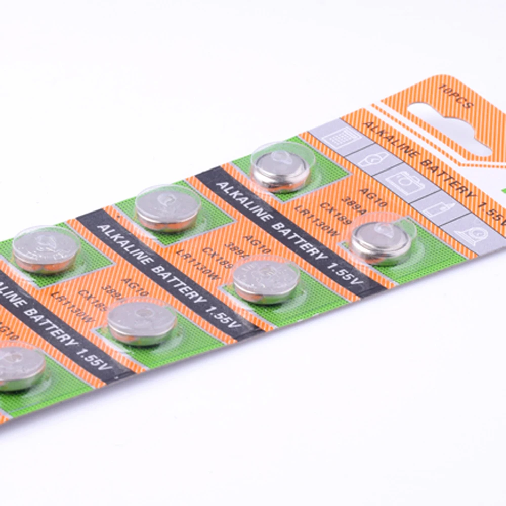 YCDC 20 штук AG10 LR1130 1130 SR1130 389A LR54 L1131 1 55 v образная Кнопка Батарея MP3 плееры игрушки часы