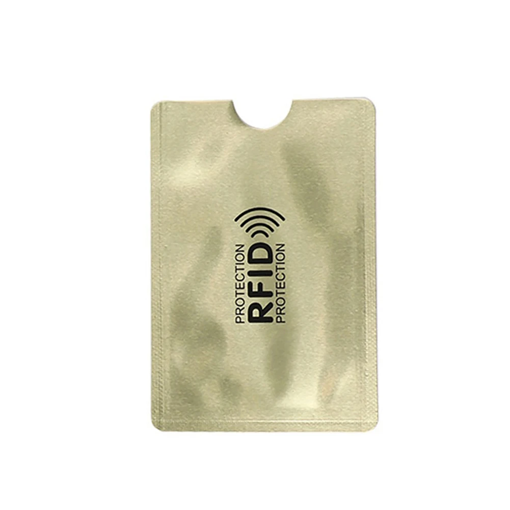 10 шт. Алюминиевый RFID блокирующий держатель для карт чехол Противоугонный