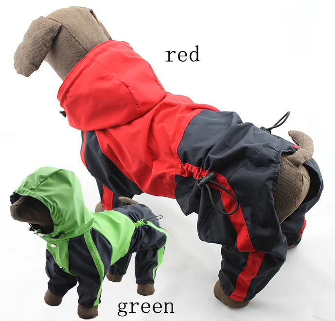 Pet clothing dog clothes large dog raincoat dog raincoat hooded