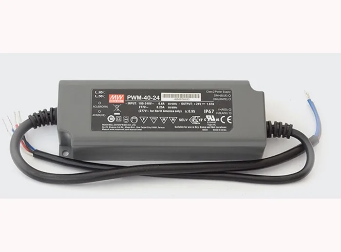 

Original MEAN WELL 40W Single Output IP67 Constant Voltage With PWM LED Driver Switching Power Supply With PFC PWM-40