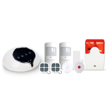 

App controlled home security 3G alarm system & smart EU/AU/US WCDMA wireless home alarm system work with wireless outdoor siren