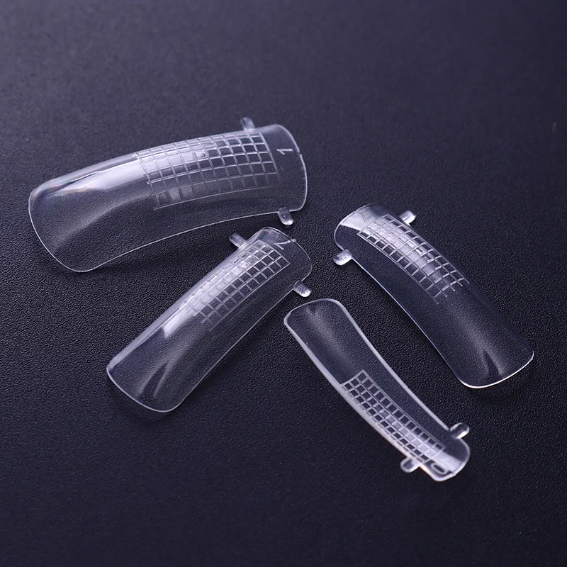 100 шт, быстрая пластиковая гелевая форма для наращивания ногтей, УФ-гель для наращивания ногтей, ложные советы, практический дисплей, прозрачный инструмент
