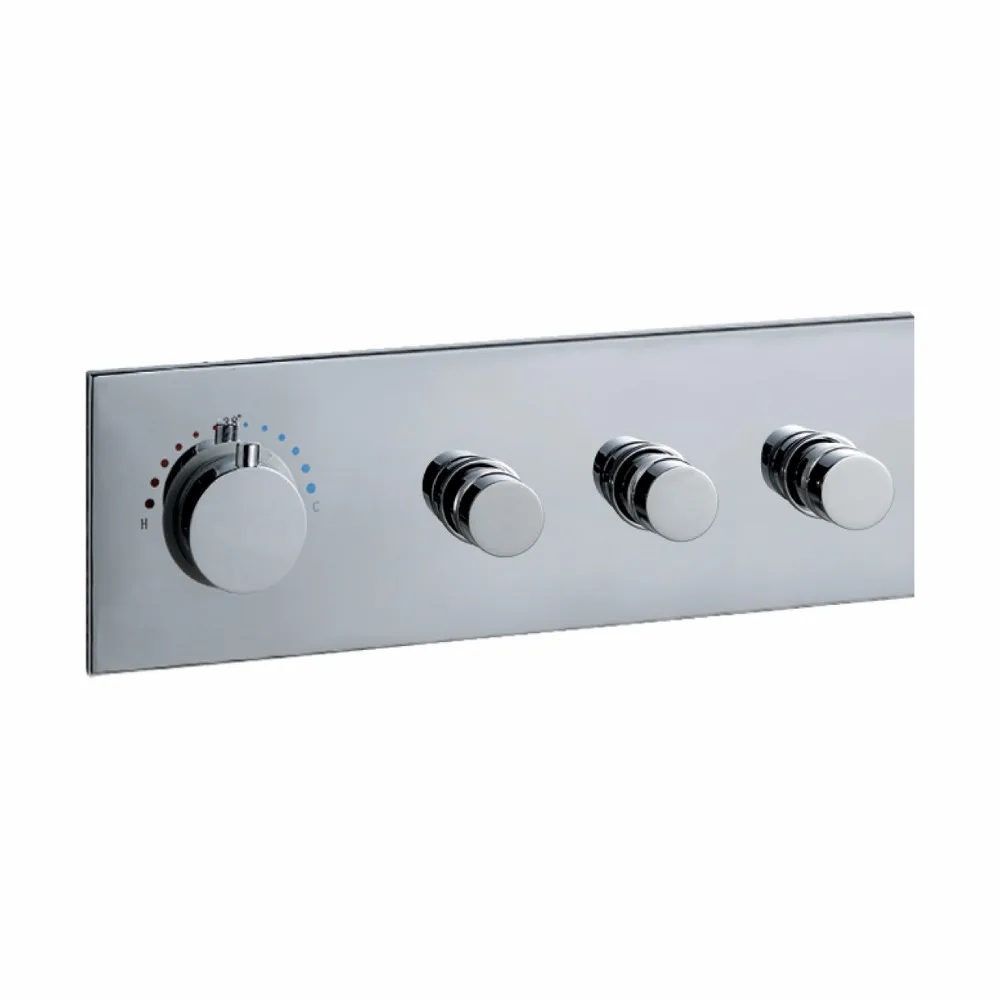 100 Brass Chrome Finished Square Shower Faucet Connect Luxury 3