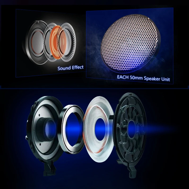 Игровые наушники KOTION G1100 вибрации Функция профессиональная игровая светящиеся