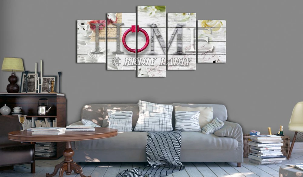 REDIY LADIY Триптих алмазной вышивки Dreamy Home 5 панели, Модульная картина 5D алмазная картина вышивка крестиком стены искусство ремесла