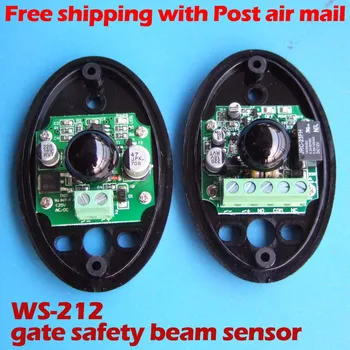

Free shipping 1 pair High Sensitivity Gate Active Infrared Safety Detected Sensors photoelectric beam for Gate opener protection