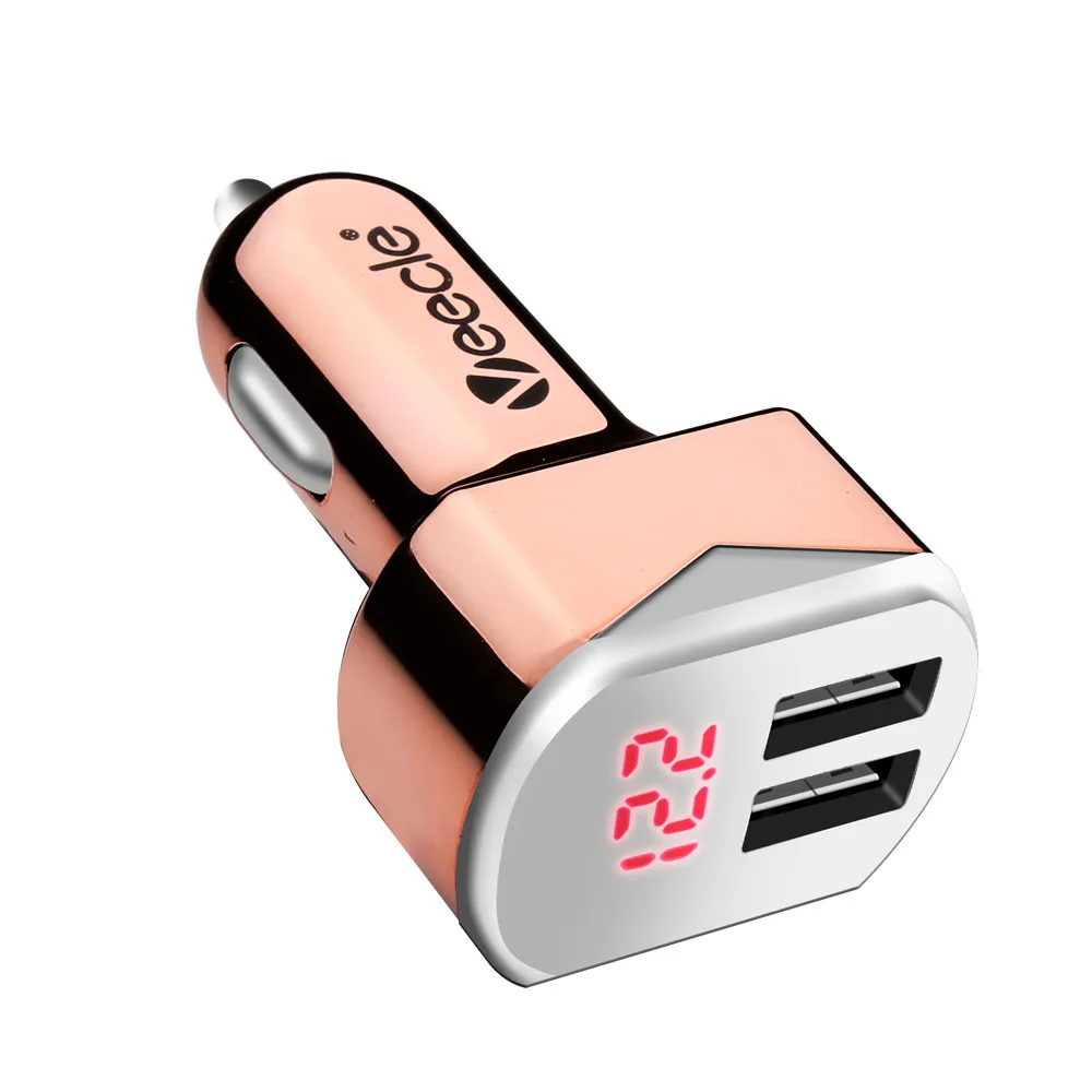 Двойной зарядное устройство USB Quick Charge отображение напряжения на светодиодном дисплее и токе LKQ0214
