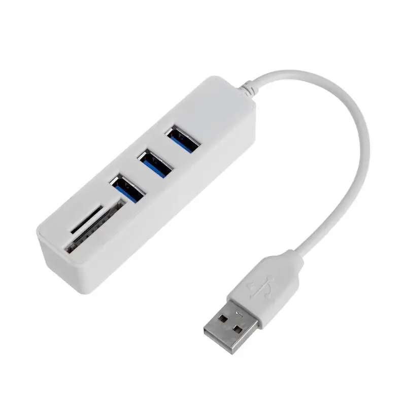 1 шт. USB комбинированный концентратор Высокоскоростной 3 порта USB 2,0 сплиттер SD TF кард-ридер для ноутбука, компьютера