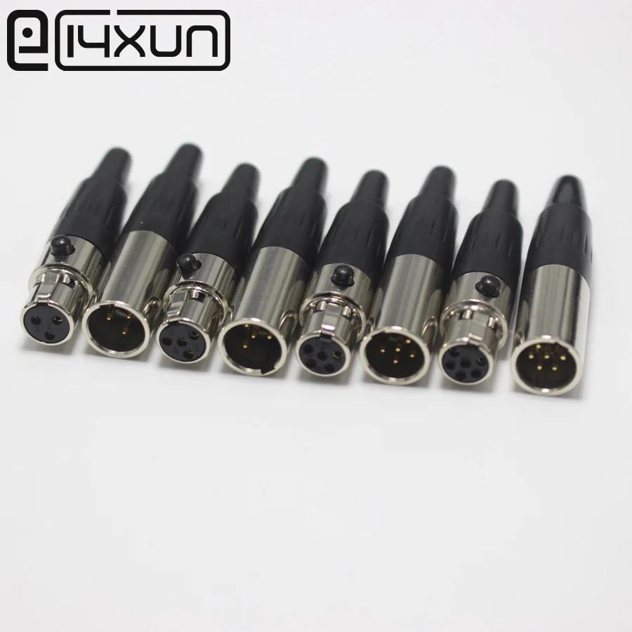 EClyxun 1 шт. высококачественный Мини XLR 3 4 5 6 контактный штекер/гнездо маленький