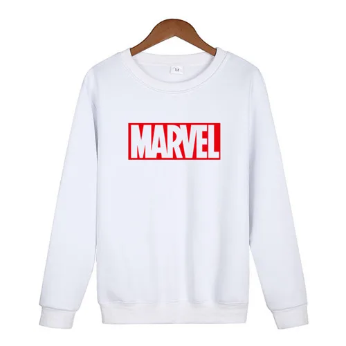 Толстовки Hombre MARVEL Sudaderas в стиле хип-хоп для мужчин s/Madam бренд с буквенным принтом пуловер с капюшоном Толстовка приталенная мужская Толстовка - Цвет: 70white