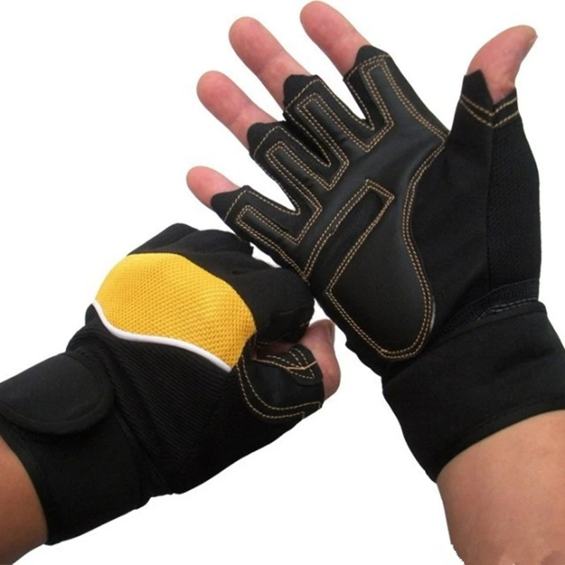 Сильные перчатки для тренажерного зала, фитнеса, силовые, Luvas, для фитнеса, не скользят, защитные перчатки для кроссфита, спортивные перчатки для тяжелой атлетики