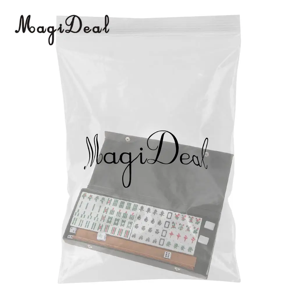 MagiDeal Portable Mini 16mm Mahjong Chinese Traditional Game Gathering Party Game MJ-022 for Camping Hiking Travel Game Kid Toy