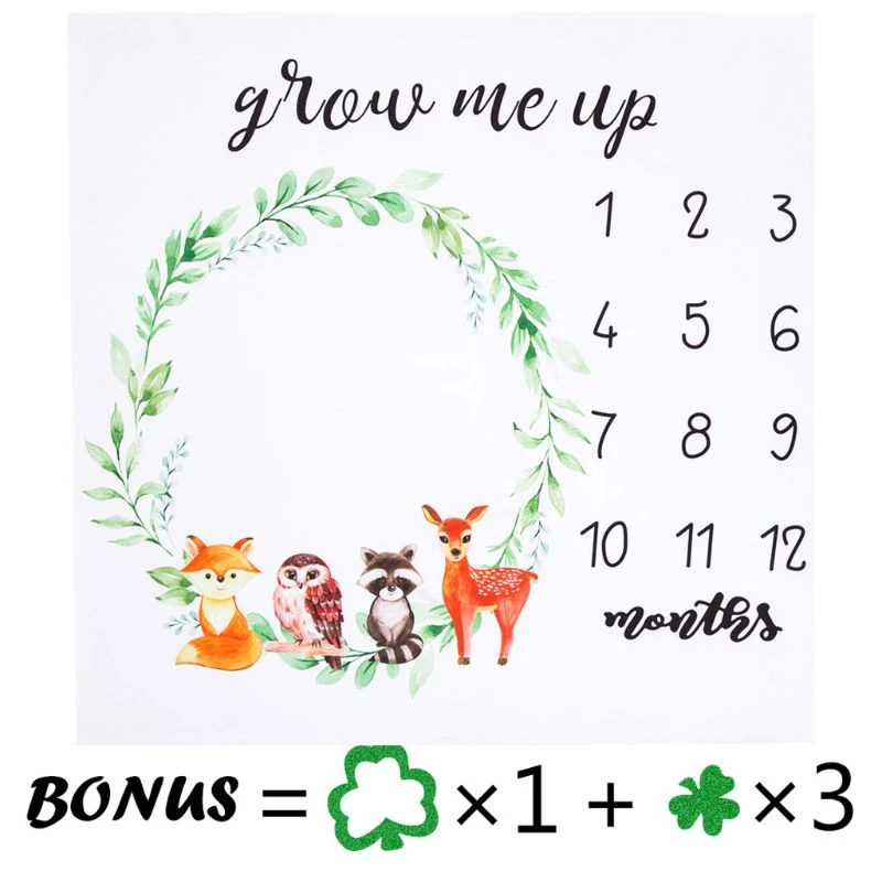 Infantile Bebe Etape Couverture Photo Photographie Prop Couvertures Toile Tissu Calendrier Bebe Garcon Fille Photo Accessoires 100x100 Cm Aliexpress