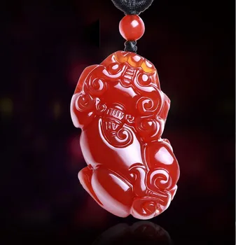 

Natural Hetian Jades Pendant 3D Carved Love fish Pendant Necklace Gift for Women Men's Jewelry Free Rope