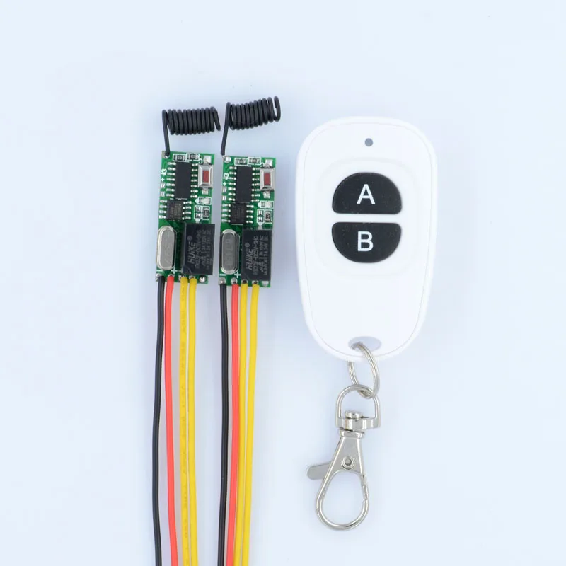 

DC 3V 5V 12V 2A Relay RF Wireless Radio Remote Control Switch Remote Control Lighting Mini Receiver Momentary Toggle Latched